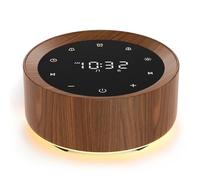 Macchina del rumore bianco con sveglia, 20 suoni lenitivi ad alta fedeltà, luci notturne per bambini a 7 colori, controllo completo, timer e funzione di memoria, macchina del suono del sonno per