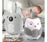 Macchina del rumore bianco e ninna nanna per bambini, macchina del suono per bambini, culla portatile, passeggiata e andare, gufo, macchina del rumore bianco portatile per il sonno del bambino, luce n