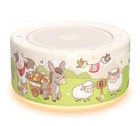 Macchina del rumore bianco per bambini, aiuto per addormentarsi con 40 suoni del sonno, rumore bianco e suoni degli animali, luce notturna dimmerabile a 7 colori, timer, macchina sonora compatta per