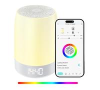 Macchina del suono del rumore bianco, macchina del rumore bianco per dormire, macchine del suono del sonno, 32 suoni lenitivi, volume regolabile e luce notturna, timer, controllo app, facile da