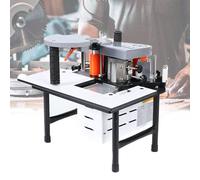 Macchina della fasciatrice del bordo, curva ad angolo retto della linea retta Bander, Banda portatile del bordo dell'ABS del PVC, incollaggio bifacciale, velocità regolabile 0-6m/min