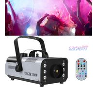 Macchina della nebbia LED 1200W RGB senza fili telecomando macchina del fumo ...