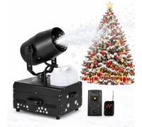 Macchina della neve 2000W commerciale con controllo remoto | Macchina del Neve Commerciale con Serbatoio da 5L e Spruzzo a 90° per Effetti Scenici degli Eventi di Natale