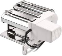 Macchina Della Pasta Sfoglia Mia, Rulli 15 cm, 9 livelli di spessore, Motorizzata 5 formati di pasta, Corpo Inox, Accessori inclusi, Bianco