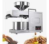 Macchina della pressa dell'olio 820W, estrazione dell'olio caldo e freddo, in acciaio inossidabile, per noci e semi, 3-6KG/H, controllo automatico della temperatura