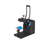 Macchina della pressa di calore, Pressa di calore for cappelli, macchina for sublimazione for stampaggio a trasferimento da 5, X 3, pollici, conchiglia con display digitale for pubblicità fai-da-te