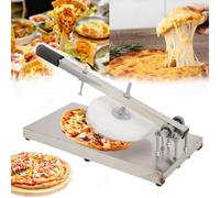 Macchina della stampa della pasta della pizza, acciaio inossidabile | Macchina manuale della stampa della pasta della pizza con il piatto antiaderente per la preparazione di torte e pizza fatta