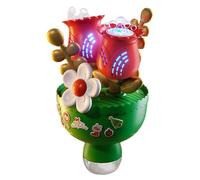 Macchina Delle Bolle Portatile - Gioco All'Aperto A Forma Di Bouquet - Generatore Di Bolle Con Colorate,Per Festa Scuola Vacanza Celebrazione Estate Giochi Festival