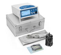 Macchina detox ionica per pediluvi 2022, macchina per disintossicazione del piede 3 in 1 sistema spa con cinturino da polso, cintura a infrarossi lontani, matrice e 2 cuscinetti (blu)