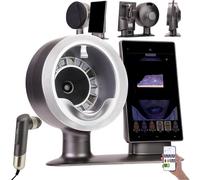 Macchina di analisi della pelle - analizzatore facciale intelligente della pelle dello schermo HD con la maniglia, 18 elementi di prova e 5 previsioni di analisi dei sintomi della pelle