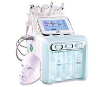 Macchina di bellezza 7 in 1 all'idrogeno, macchina professionale per la bellezza del viso all'idrogeno con maschera facciale a LED, multifunzionale per la cura della pelle, macchina per l'ossigeno