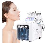 Macchina di bellezza facciale dell'ossigeno dell'idrogeno, Professionale 6 in 1 Hydrafacial di aspirazione di vuoto facciale comedone rimozione dell'acne piccola bolla dermabrasion Jet Peeling