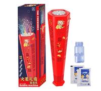 Macchina di bolla con luci,Macchina di bolla,Macchina di bolla elettrica Anno del serpente | Macchina di bolle scintillanti simulata con suono e luce realistici per compleanno, matrimonio, n