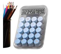 Macchina di calcolo meccanico - Tastiera Touch Antiscivolo Modello Trasparente Design , Custodia da ufficio Estetica | Strumento di calcolo matematico per scolaro professionale Corsi