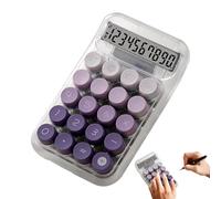 Macchina di calcolo meccanico - Tastiera Touch Antiscivolo Modello Trasparente Design , Custodia da ufficio Estetica | Strumento di calcolo matematico per scolaro professionale Corsi