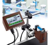 Macchina di codifica automatica,Codificatore a getto d'inchiostro in linea 12,7 mm/25,4 millimetri, codificatore di data, attrezzatura automatica di codifica e marcatura,Stampante della data con touch