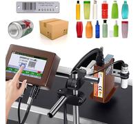 Macchina Di Codifica Automatica, Codificatore a Getto D'inchiostro in Linea, per Stampa Di Testo, Numero, Data Produzione/Scadenza, Ora, Mrp, Codice Qr, Codice a Barre, Logo, Grafica 25.4mmWidth-Red