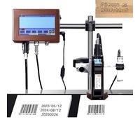 Macchina di codifica automatica per la linea di produzione, codificatore della data del touch screen, larghezza di stampa di 12,7 mm/25,4 mm, inchiostro rapido a secco per testo, codice a barre