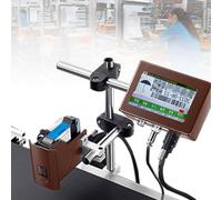 Macchina di codifica automatica, stampante a getto d'inchiostro online per data di scadenza, logo, codice a barre e stampa di numeri di lotto, soluzione termica a getto d'inchiostro da 12,7 mm/25,4 mm