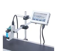 Macchina di codifica del getto di inchiostro per la marcatura della data, piccolo codificatore intelligente per le linee di montaggio, larghezza di stampa di 12.7mm, alimentazione elettrica 220V