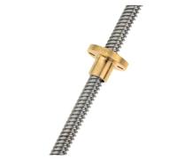 Macchina di controllo vite a ricircolo di sfere a Vite di comando T8 Piombo 2 mm diametro esterno 8 mm passo 2 mm asta trapezoidale in acciaio inossidabile dado in ottone filettato