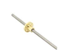 Macchina di controllo vite a ricircolo di sfere a Vite T5 Diametro 5mm Lunghezza 250mm Piombo 1mm 2mm 4mm Mandrino trapezoidale in acciaio inossidabile 304 1 pz con dado in ottone (Size : Lead 1mm)