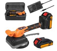 Macchina di livellamento per piastrelle senza fili, 21 V, 130 mm, ventosa 0 - 13500 giri/min, con 2 batterie, 5 velocità regolabili, alta capacità di carica, ventosa ingrandita con livella a bolla