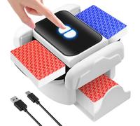 Macchina di miscelazione elettrica automatica per 1 - 2 mazzi, auto a pressione e ricaricabile manualmente, 2000 mAh, per poker UNO Poker, Texas Hold Em, Blackjack