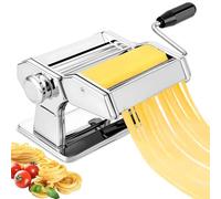 Macchina di pasta manuale, Macchina per La Pasta 2 in 1, 7 impostazioni di spessore regolabile e un rullo lavabile, adatto per noodles freschi fatti in casa, pasta,Lasagne