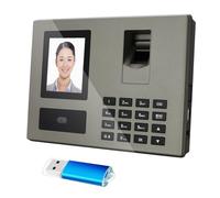 Macchina di presenza dei dipendenti con impronta digitale password e riconoscimento facciale intelligente registratore check-in identificazione rapida fotocamera duale a infrarossi supporta l output d
