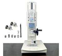 Macchina di prova di trazione da tavolo 10-2000N Digital Pull Force Tester, manometro portatile con 5 sonde 2 morsetti, corsa 270 mm, per test di tensione di compressione della gomma della molla del