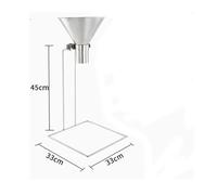 Macchina di riempimento manuale in acciaio inossidabile con tramoggia alimentazione grande diametro, confezionamento sottovuoto olio, imbuto staffa Preciso(Simple dia 5cm)
