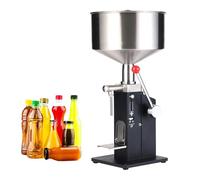 Macchina Di Riempimento Quantitativo Manuale Regolabile Per Liquidi E Paste, Riempitrice Per Bottiglie In Acciaio Inossidabile Da 10-100 Ml Con Tramoggia Da 10 L Per Imbottigliamento Cosmetico