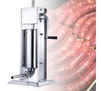 Macchina di rifornimento della salsiccia, riempitore dell'acciaio | Riempitrice automatica per salsicce in acciaio inox con ingranaggio a 2 velocità, 4 ugelli per salsicce fatte in casa