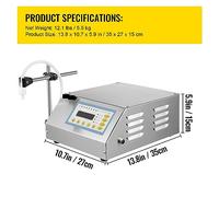 Macchina di rifornimento for liquidi 5-3500 ml GFK160 Controllo digitale Acqua Bevanda Profumo Cosmetici Succo di latte Riempitrice for bottiglie piccola Per uso commerciale