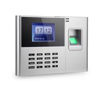 Macchina di rilevazione presenze con impronta digitale biometrica, registratore for dipendenti, schermo LCD da 2,8 pollici, orologio DC 5V