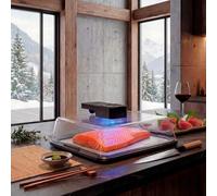 Macchina di sbrinamento rapido 4 in 1 | Scatola di scongelamento elettrico 4.2L con tecnologia Plasma Lock & Sterilizzazione UVC 99.9% | Vassoio di scongelamento di carne, pesce e cibo in 10 minuti