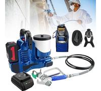 Macchina di spruzzatura airless ad alta pressione per la pittura di pareti e soffitti, portata 1,1 l/min, 6 impostazioni di velocità, pressione massima 15MPa, tramoggia 1.2L