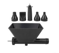 Macchina di stuccatura elettrica con imbuto design per cemento e malta, strumento automatico per fughe con 5 ugelli per lavori di costruzione, dispositivo portatile per intonaco e calcestruzzo