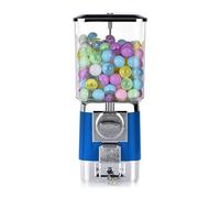 Macchina distributrice di capsule, 200 palline vuote, distributori di caramelle a moneta per gomme da masticare e caramelle, ideale per intrattenimento per bambini, sale giochi, caffetterie blue