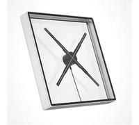 Macchina e guscio 3D Fan Ologramma Proiettore Macchina Integrata Lampada a Led Segnaletica Lettore con Copertura Pubblicità Display Luce Ventilatore olografico 3D(Silver)