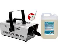 Macchina Effetto Neve Ghiaccio Schiuma Party 600W Professionale Set 5L Liquido