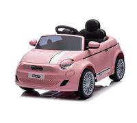 MACCHINA ELETRICA PER BAMBINI FIAT 500 ROSA 12V CON TELECOMANDO