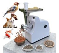 Macchina elettrica a pellet per mangime per animali, 500 W, con piastre da 2,5/5,0/7,5 mm, multiuso, per esche per pesci, semi per uccelli, cibo per animali domestici