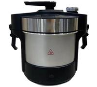 Macchina Elettrica Automatica per Schiacciare Cibo, Macchina per Yam Pestato da 6l per Fufu, Amala, Banku, Facile da Pulire, serve 5-6 Persone, Pestatore di Yam in Acciaio Inox da 1000w