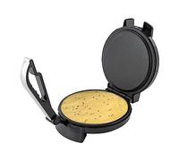 Macchina elettrica da 1200 W per macchina da caffè roti, riscaldamento su entrambi i lati, termostato regolabile, superficie antiaderente e funzionalità multi-pane, per Naan, Tortilla, Fulkas