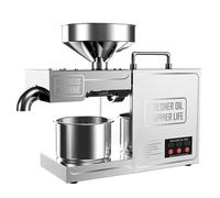 Macchina elettrica della pressa dell'olio, estrattore dell'olio dell'acciaio inossidabile con controllo della temperatura per l'estrazione di oli da noci e semi