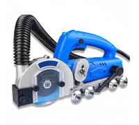 Macchina elettrica domestica da 1200W per la pulizia delle fughe delle piastrelle, include kit di attrezzi, utensile per scanalature e macchina per la pulizia delle giunture delle piastrelle, ad blue