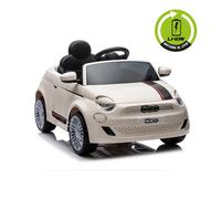 Macchina Elettrica Fiat 500 Lithium Bianca Bianco - Giocattolo per Bambini 3-6 a
