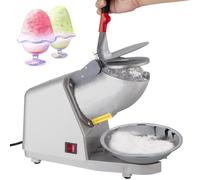 Macchina elettrica for il ghiaccio tritato, macchina elettrica for la produzione di coni di neve con rasoio for tritaghiaccio a doppia lama 85 kg/ora for uso domestico e commerciale